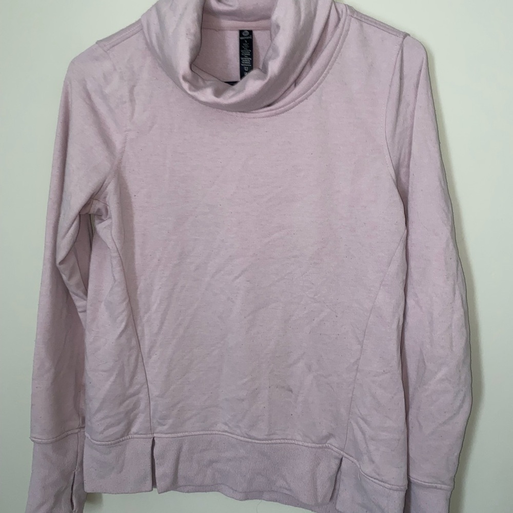 90 Degree By Reflex Light Pink Cowl Neck Sweater
